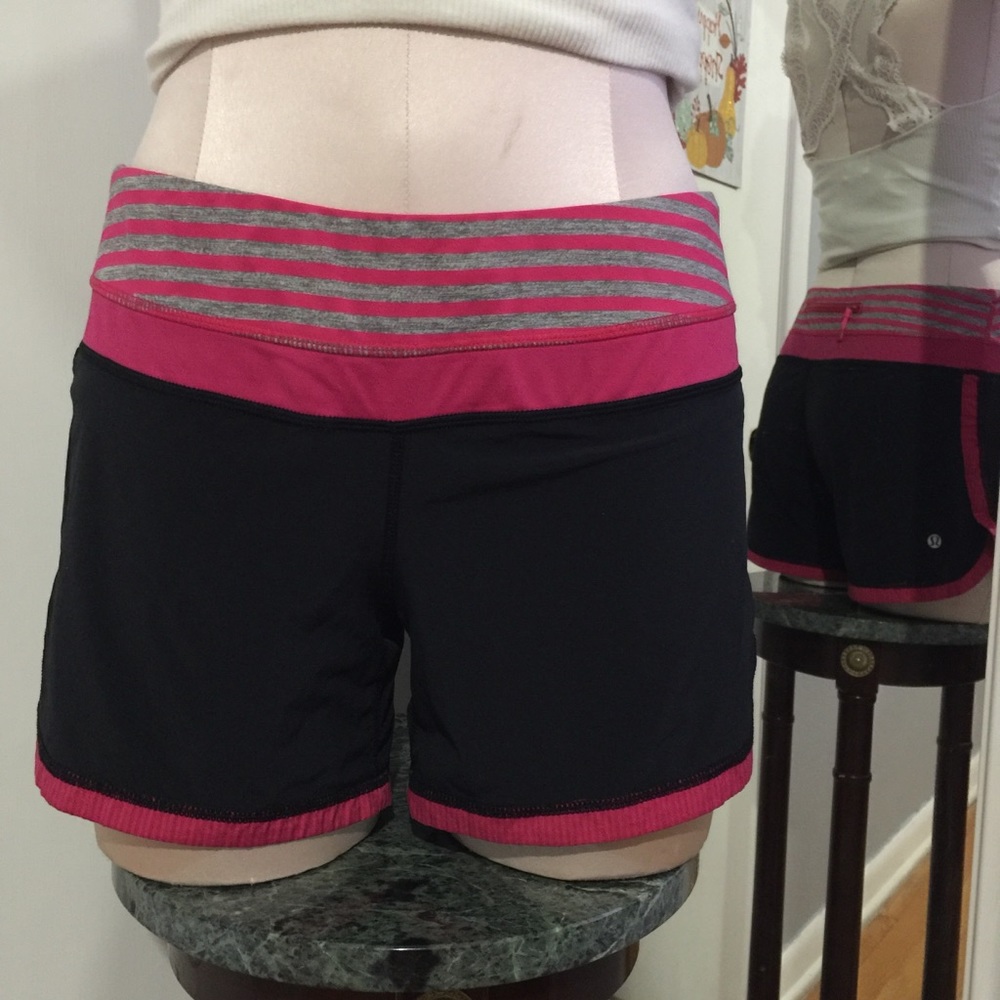 Lululemon Black & Pink shorts size 6